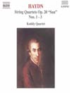 HAYDN: String Quartets Op. 20, Nos. 1- 3, "Sun Quartets"@